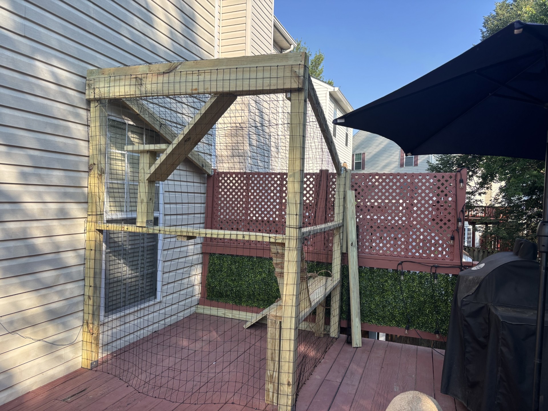 Deck Catio Build — after